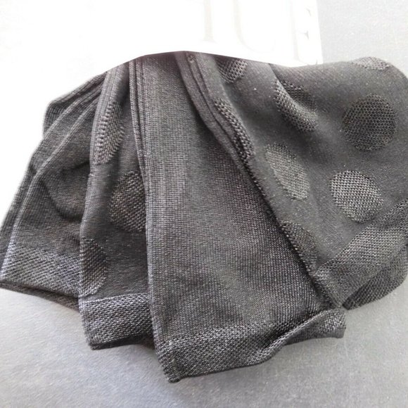 Hue Black Luster Large Dot and Solid Socks 4 Pairs Pack One Size Women's2 Solid - Picture 2 of 4